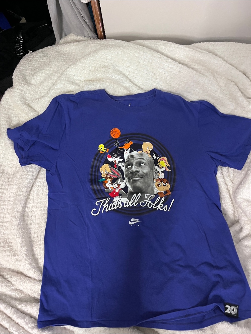 Nike Men’s Royal Blue Looney Tunes ‘That’s All Folks!’ Graphic Tee